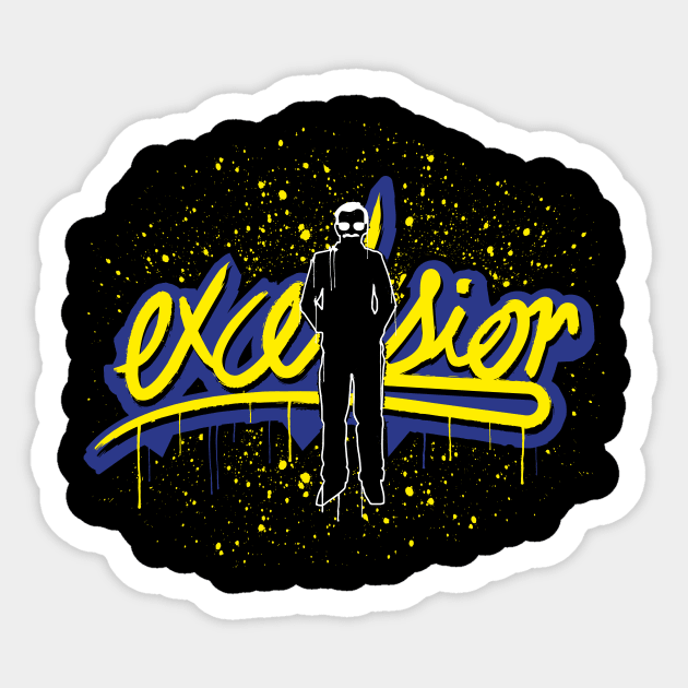 Excelsior Sticker by RetroReview